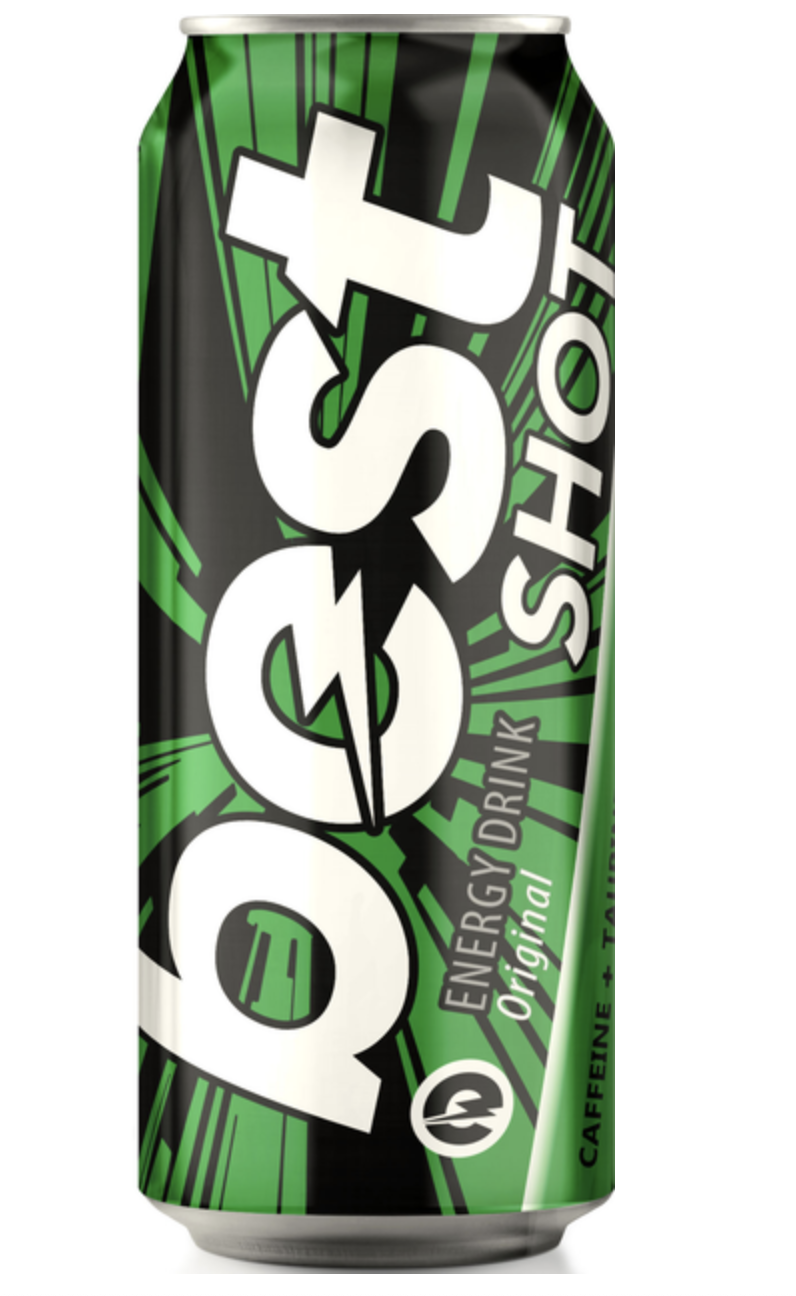 Енергетичний б/а напій Best Shot Original 0.5 л з/б